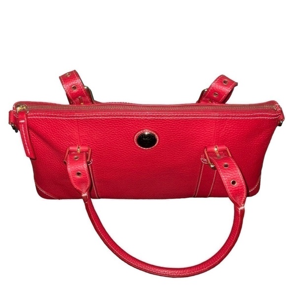 Dooney&Bourke Red Pebbled Leather Satchel /Top Handle Bag NWOT - Picture 8 of 13